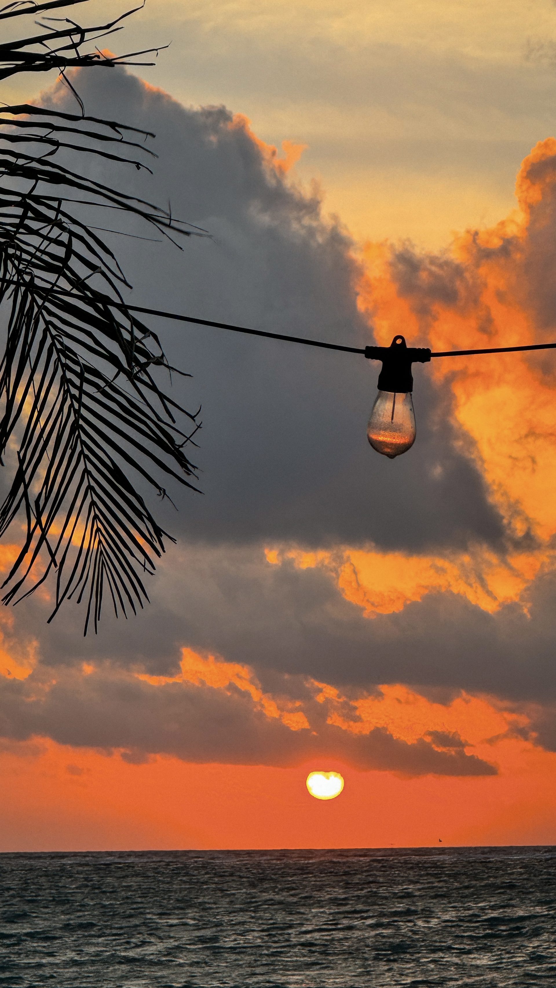 Sunset over the Caribbean Sea at Pronoia